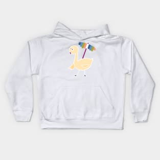 Rainbow duck Kids Hoodie